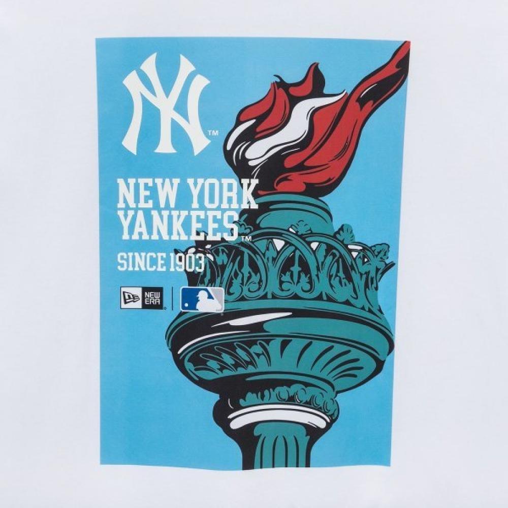 New Era New York Yankees PosTer T-Shirt Weiß 14536477
