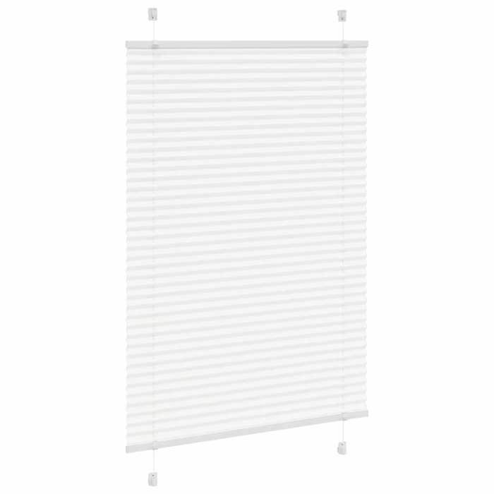 VidaXL Store plissé blanc 100x150 cm largeur du tissu 99,4cm polyester, store plissé de fenêtre, store accordéon, store 4015500