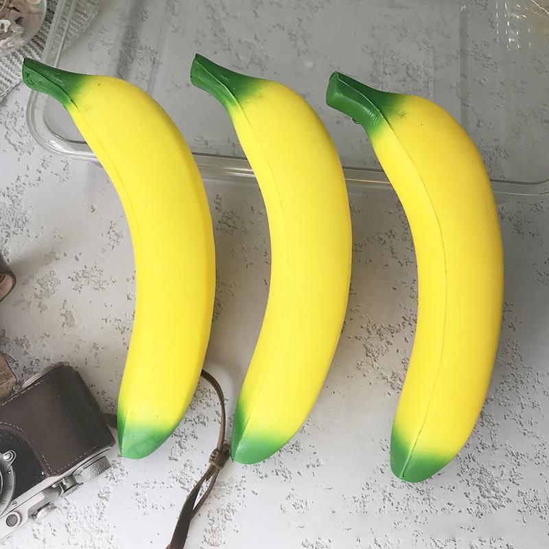 Squishy Banana Stress Relief Fidgets Toys Soft Squeeze Toy Slow Rebound Anti-Stress Sensory Toy Gifts For Adults