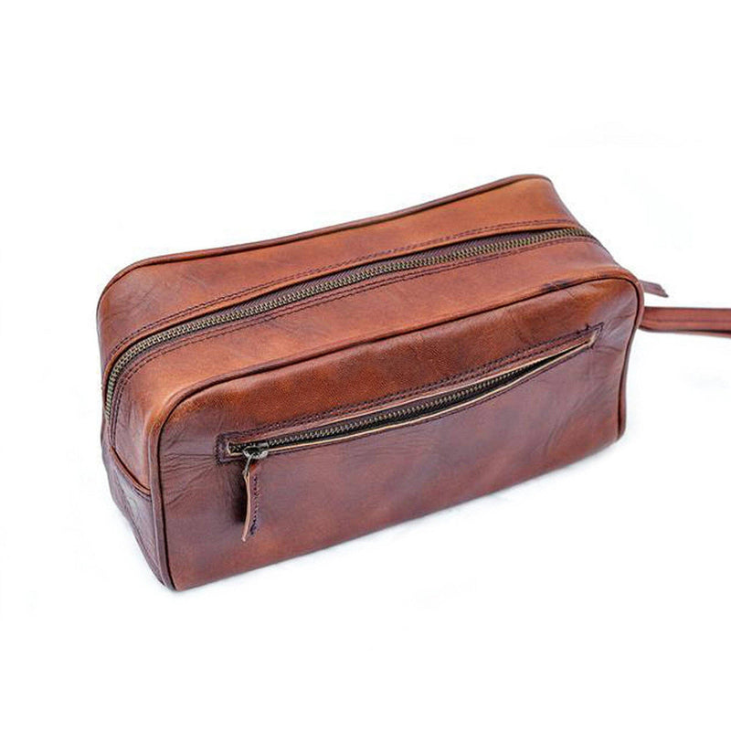 

MaheTri Single Section Toiletry- Brown Easy to Carry for Everyday Travel One Size коричневый