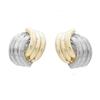 Gold-Tone Geometric Twist Earrings: Fashionable and Versatile Multi-Layer Braided Earrings for Women.