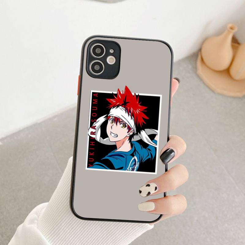 Soma Yukihira Food Wars Shokugeki no Soma Anime Phone Case for iPhone X XR XS 7 8 Plus 11 12 pro MAX Matte Shockproof shell