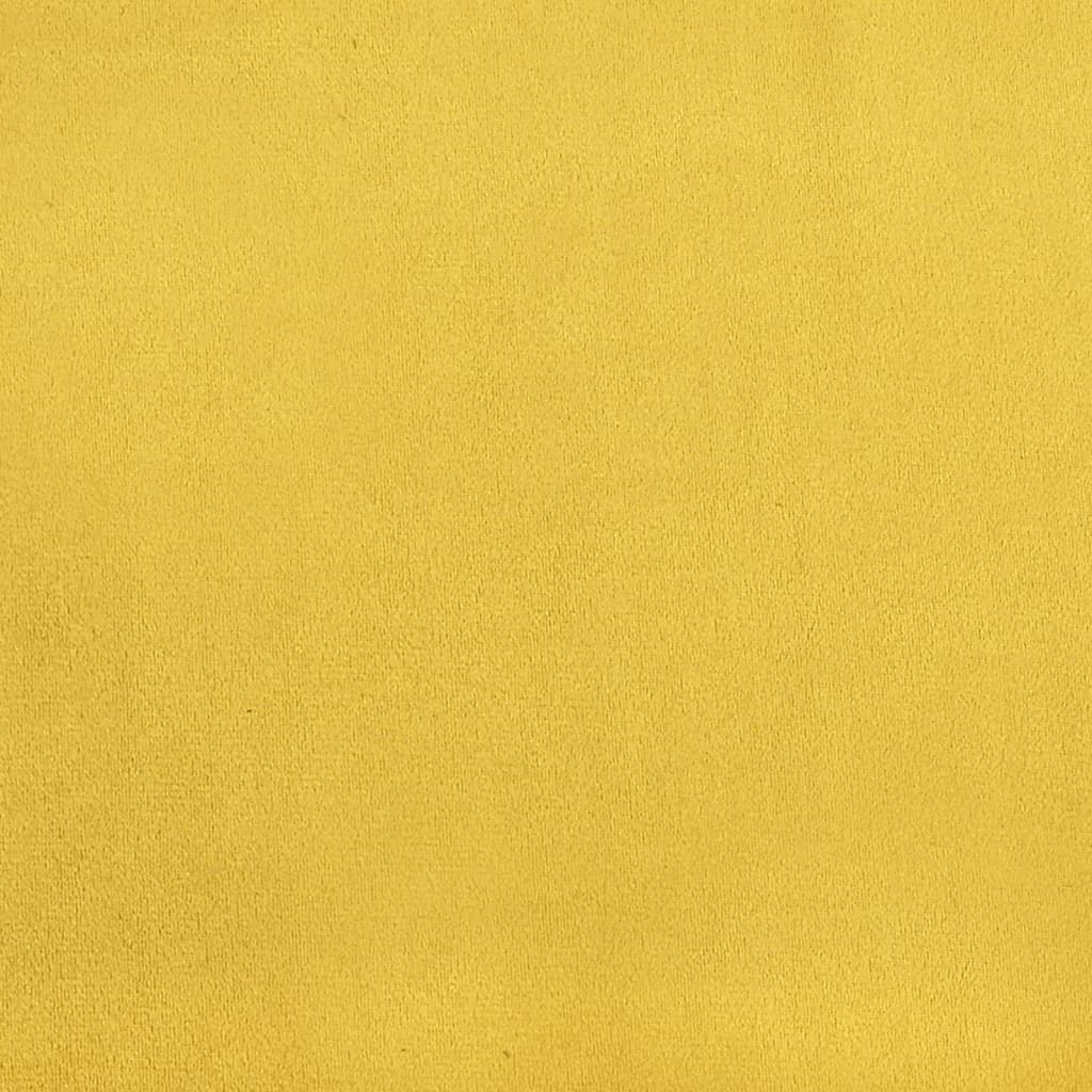 Club Chair Yellow Velvet