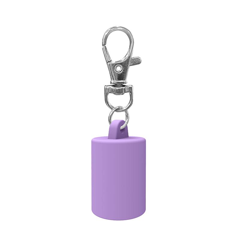 Practical Silicone Keychain Cap Accessories Portable Durable Holder Keychain Compatible For Lipgloss Storage And Balm Cap