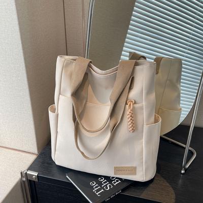 Canvas Shoulder Bag Casual Book Commuter Crossbody Tote Bag