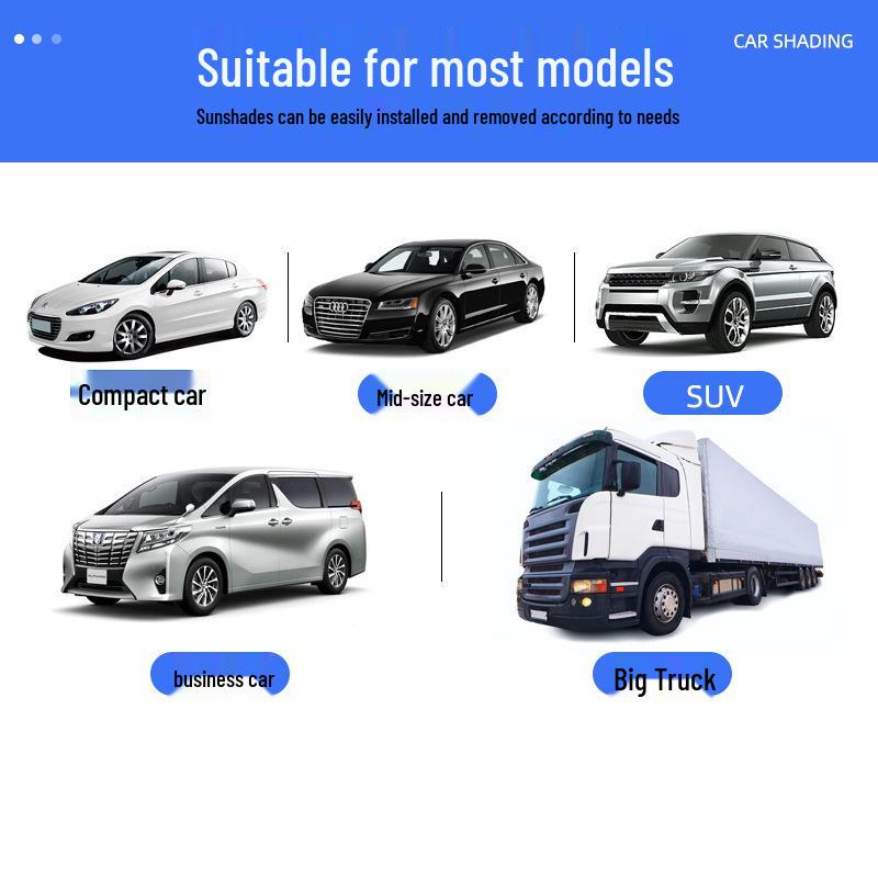 Automatic Retractable Car Windshield Sunshade and Heat Insulation Curtain