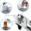 Manual Can Opener Heavy Duty Durable Stainless Steel Design Comfortable Ergonomic Handle Sharp Blade Smooth Edge Kitchen an Lid