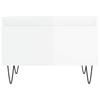 Coffee Tables 2 pcs High Gloss White 50 x 46 x 35 cm Particleboard