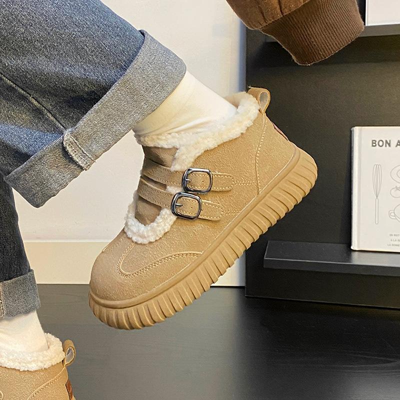 

Cotton shoes women s autumn and winter fleece thickened and warm 2 new versatile two cotton women s shoes snow boots 40