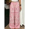 Summer Fashion Brother Ethnic Style Bohemian 3D Printed Loose Straight Leg Pants Street Sports and Leisure Pants