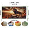 Sunset Lion Large Size Diamond Painting Diy Full Square Round Drill Rhinestone Embroidery Wild Animals Mosaic Cross Stitch Kits Wall Decor