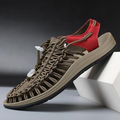 Moda Estate Comfort Sandali da Uomo Moda Traspiranti Scarpe Casual Fatte a Mano Outdoor Leggere Scarpe da Spiaggia Design Mocassini Loafers