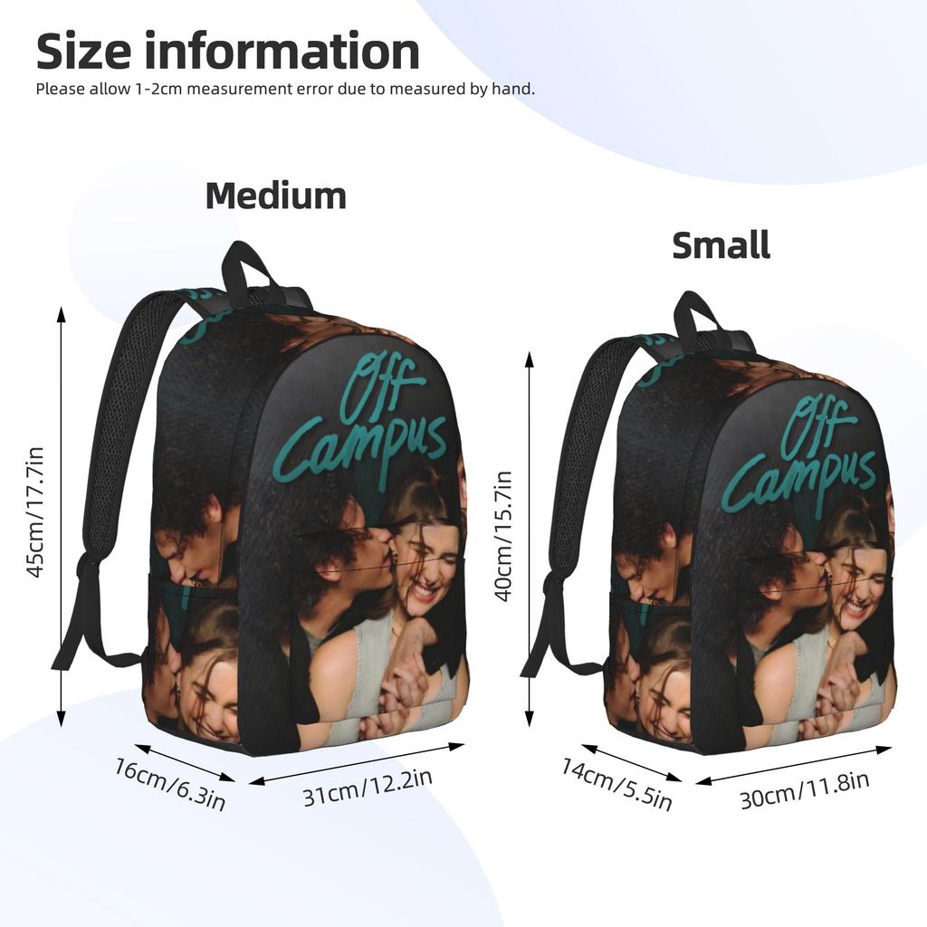 Off Campus TV Series 2026 Backpack for Men Women Casual Student Business Daypack Laptop Canvas Bags Sports