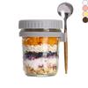 350ml Oatmeal Container Glass Yogurt Jar Overnight Oats Jars  For Cereal Yogurt Milk Fruit Salad