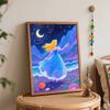 Disney Digital Oil Painting Art Kit Starry Night Princess Handmade Coloring Painting Home Decor