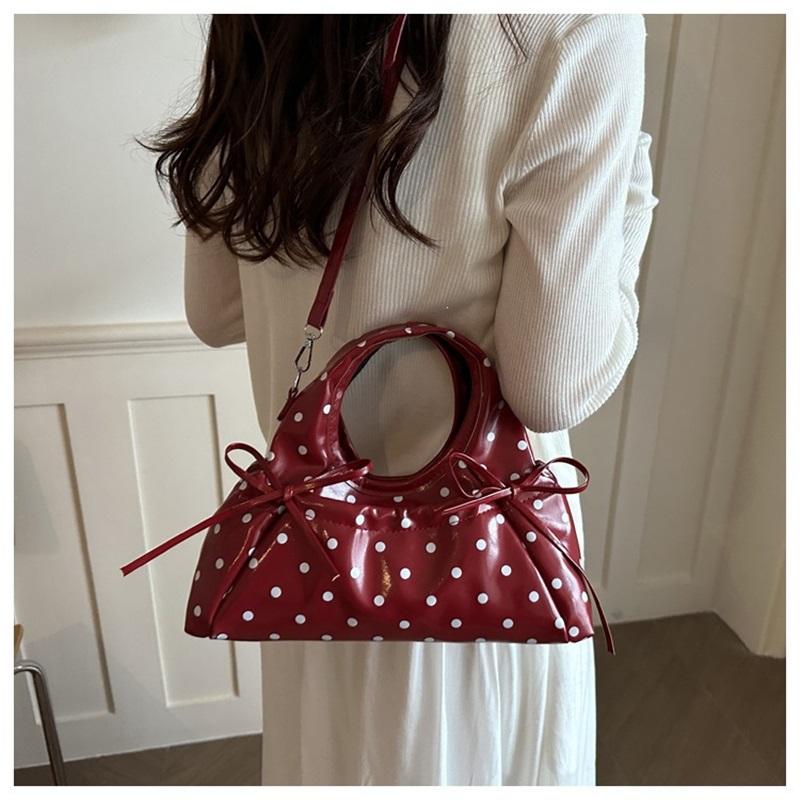Korean Ballet Style Bow Handbag, High-looking And Light Luxury Shoulder Crossbody Bag