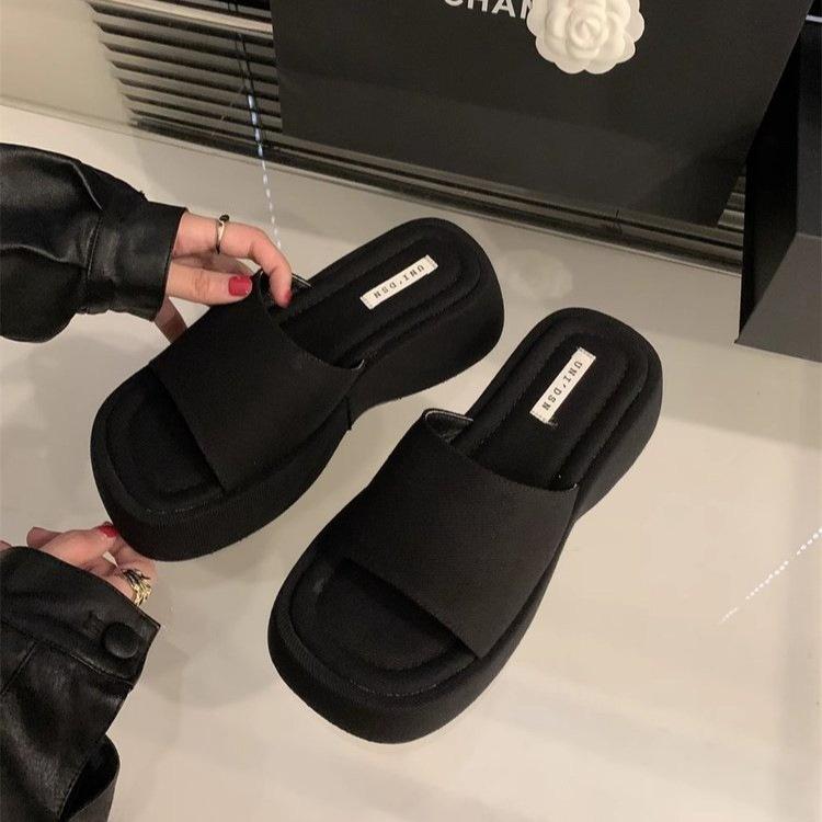 Platform Slippers Women's Summer Wear New Super Fire Cool Slippers Women's High Heels Beach Shoes Drag