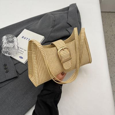 Autumn New Fashion Simple Retro Design Single Shoulder Underarm Small Square Bag Women