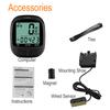 Wireless Bicycle Speedometer Bike Computer with LCD Display Waterproof Easy Installation Battery Powered Odometer Cycle Bike Computer