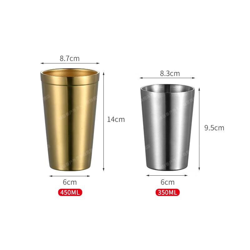 Tazza da viaggio da esterno a doppia parete in acciaio inossidabile 304 Delian Tai
