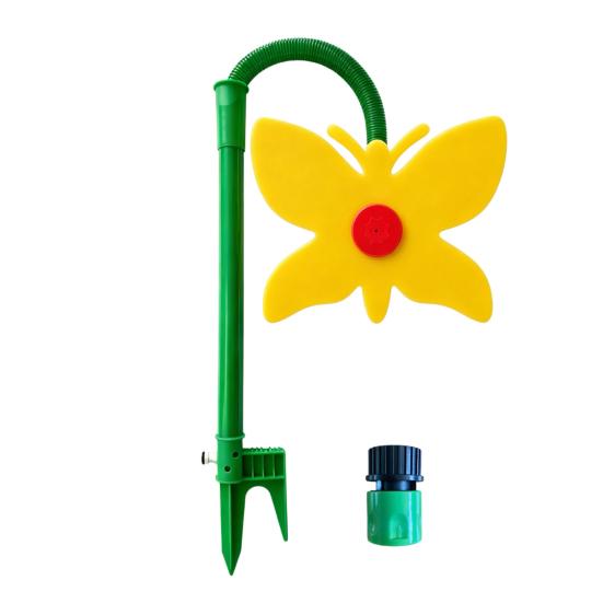 Aspersor de Césped Mariposa Loca, Aspersor de Jardín Mariposa Bailarina, Divertido Aspersor Mariposa Giratorio 360 Grados para Riego de Jardín y Patio, Perros Niños