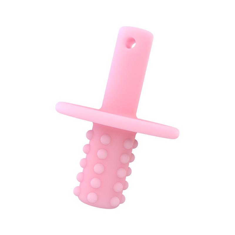 Dentiere in Silicone con Telecomando e Pulsante Touch Giocattolo da Mordere - Bastoncino Anti-Morso per la Dentizione dei Bambini