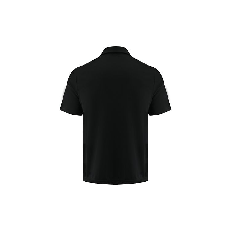 Adidas Sports Casual Solid Color Polo Shirt Men Tops Black HB5328