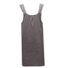 Waterproof Women Cross Back Apron Japanese Housework Kitchen Cooking Double Pocket Apron Solid Color Florist Working Apron NEW