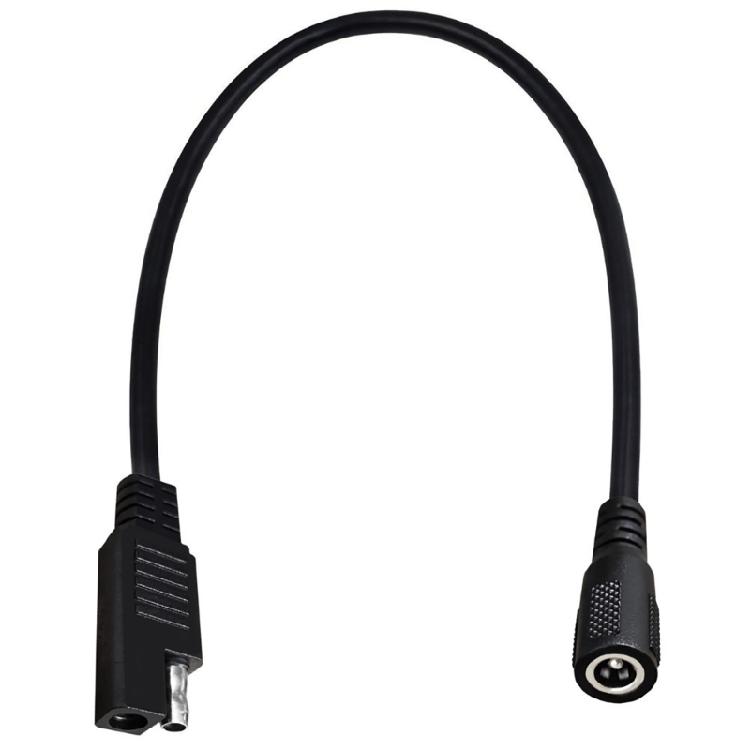 Universal Adapter Cable for SAE to 5.5x2.1mm Female Power Connection Cable 25CM 1
