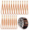 20Pcs Anti-Skid Snow Chains Automotive Tire Zip Ties for Snow Wheel Anti-Slip Chains for Sedan SUV Truck Outdoor Winter Driving