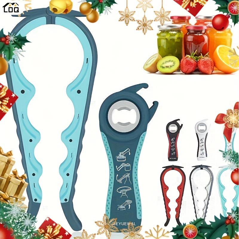 2PCS Latest senior can opener, suitable for those with arthritis and weak hands, multi-functional bottle cap opener