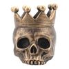 Halloween Crown Skull Candle Holder Votive Tealight Candle Stand Living Room Bathroom Candlestick Decoration Table Centerpiece Ornament