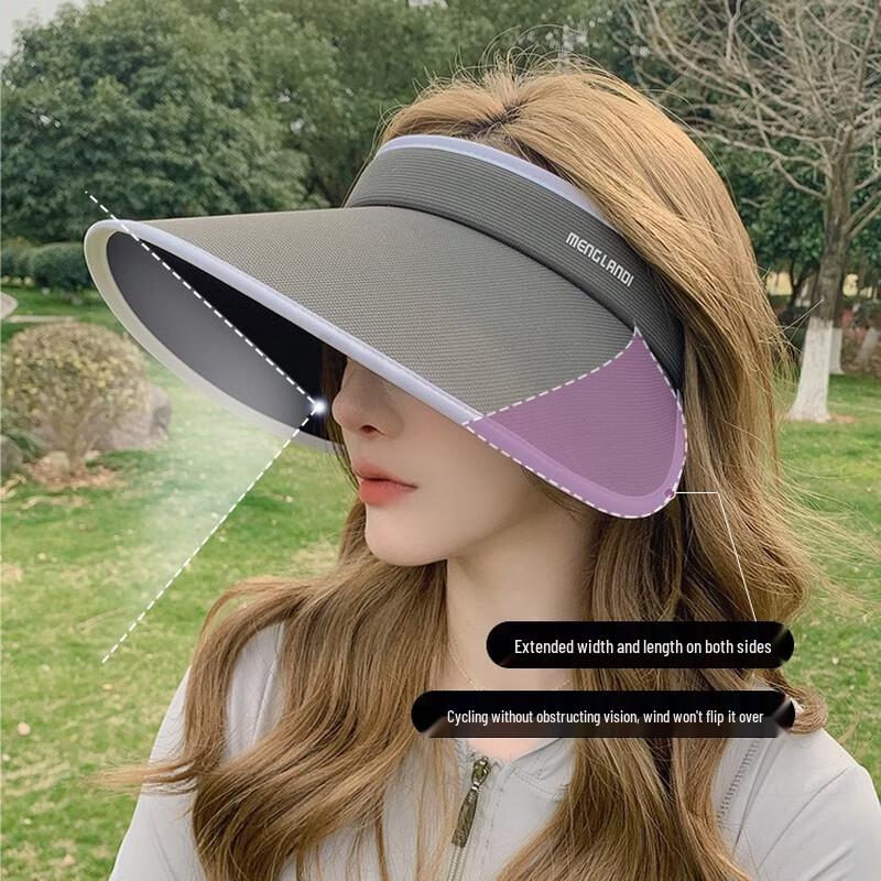UOSU Women's Summer Sun Visor Hat with Detachable Mask