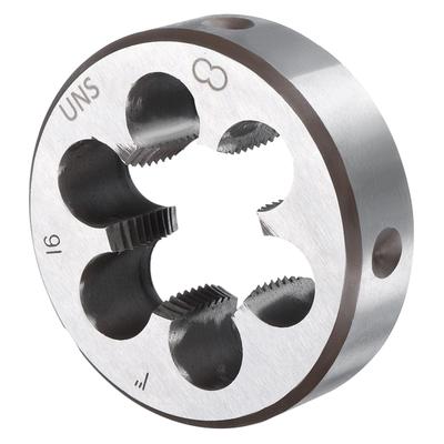 Uxcell Rundgewindeschneideisen, 1-16 UNS Rechtsgewinde Befestigungsgewindeschneider, Legierter Werkzeugstahl Gewindeschneid-Reparaturwerkzeug