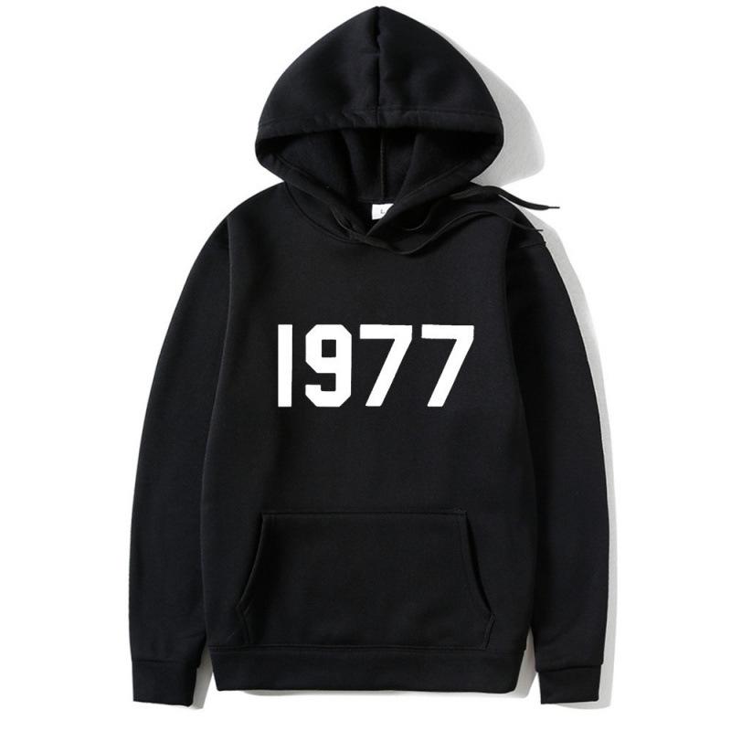 High Street 1977 Printed Couple Hooded Sweater Pullover Trendy Top Couple