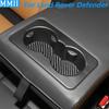For Land Rover Defender 2020-2025 Carbon Fiber Rear Water Cup Holder Pad Slot Panel Cover Decoration Car Accessories Sticker