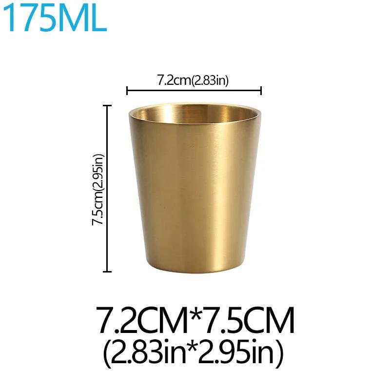 

304 Толстая двойная стенка из нержавеющей стали пивная кружка для чая кофейная чашка посуда для напитков кружка для горячей воды дорожные наборы чашек портативная посуда для напитков 175-300ml