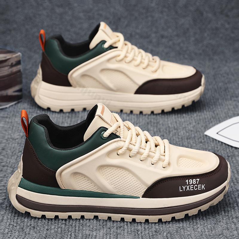 Mode 2025 Vår Nya Herrskor Casual Sport Mode Trendskor Koreansk Version Bekväma Höjdökande Halkfria Chunky sneakers