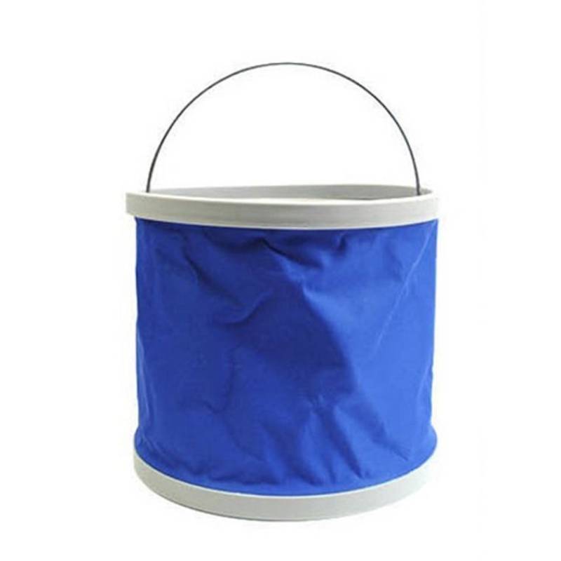 Folding Oxford Cloth Water Bucket With Multifunctional Design For Car Outdoor Fishing And Travel 9L