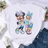 2025 New Popular Kawaii Disney T-shirt Cartoon Women Disney T-shirt Fun Top Fashion Women's T-shirt