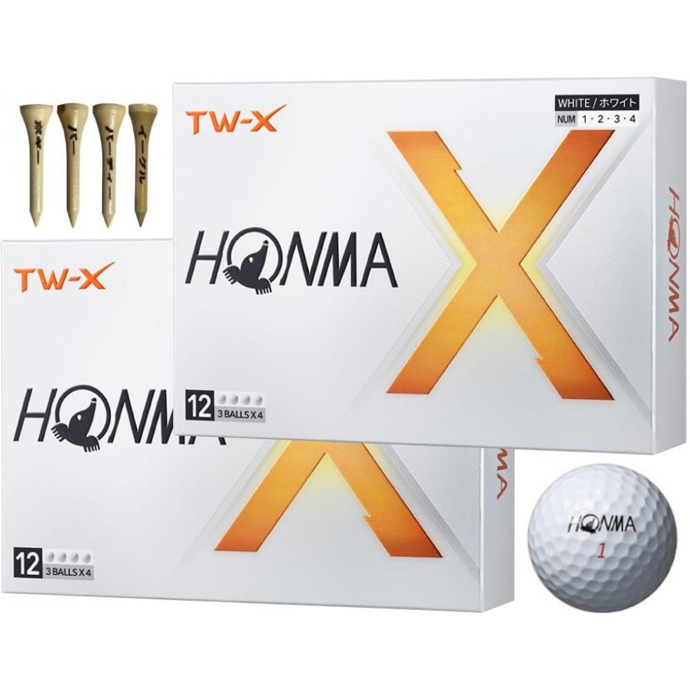 

Мяч для гольфа Honma Honma Golf Tw X 2024 Модель Bt2402 с думом 2 дюжины Белый