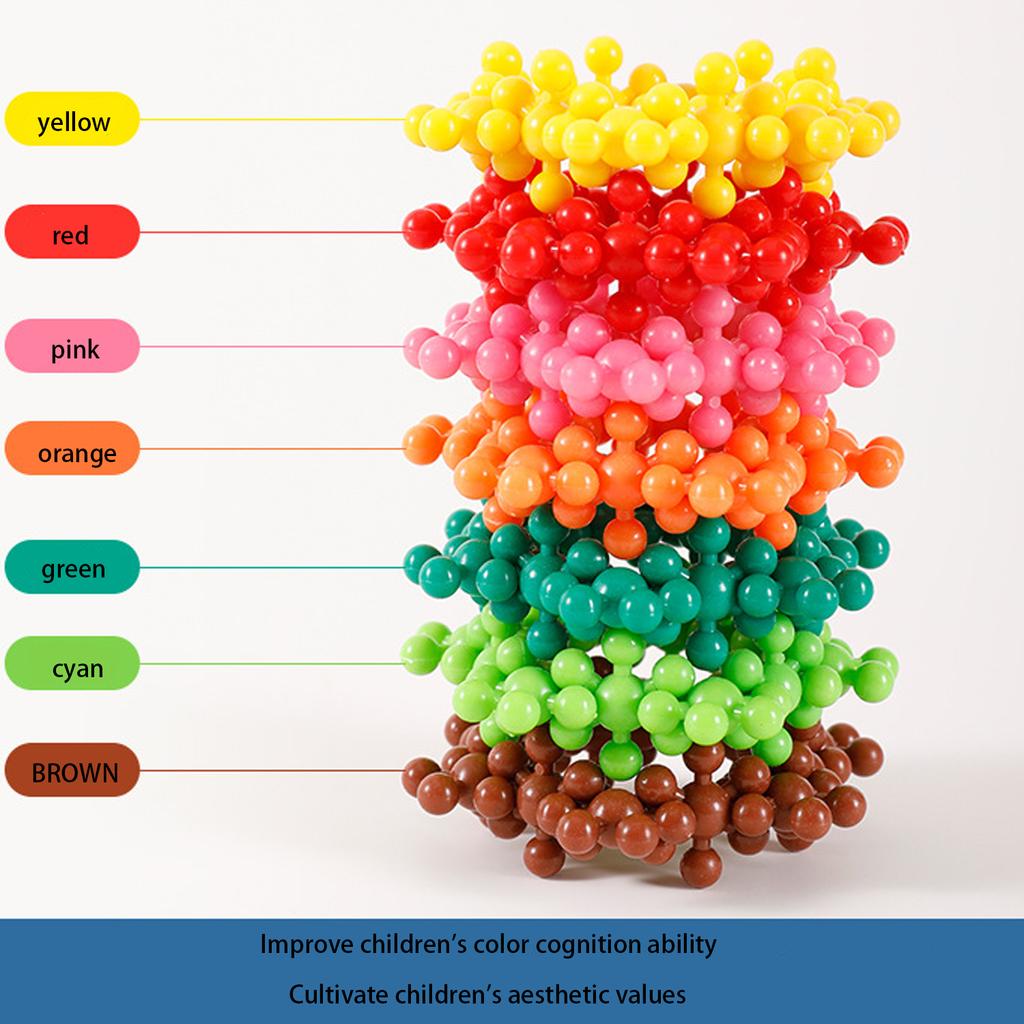 Plum Blossom Building Blocks and Snowflake Slices 3D Assembly Puzzle Toys, Cultivating Children's Imagination