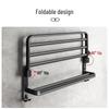 cmaos Aluminum Bathroom Wall-Mounted Towel Rack