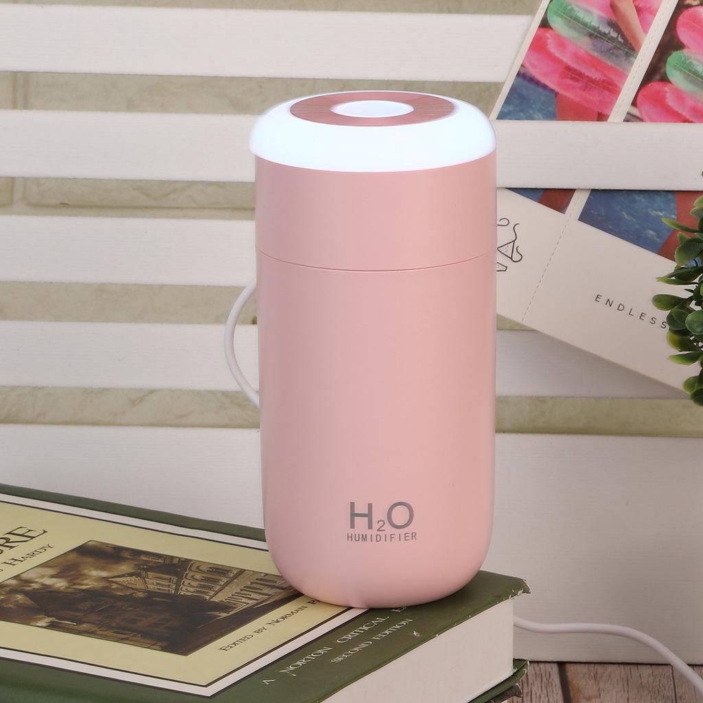 350ml Portable USB Powered Humidifier Diffuser with 7 Colors Light Timing Power Off