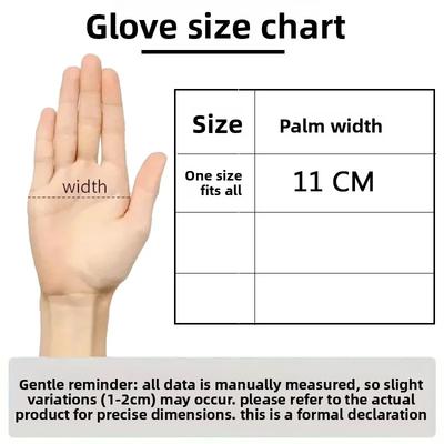 Men's Winter Motorcycle Gloves Leather Touch Screen Anti-Slip Thick Pile Windproof Waterproof Warm Cold Insulation Breathable