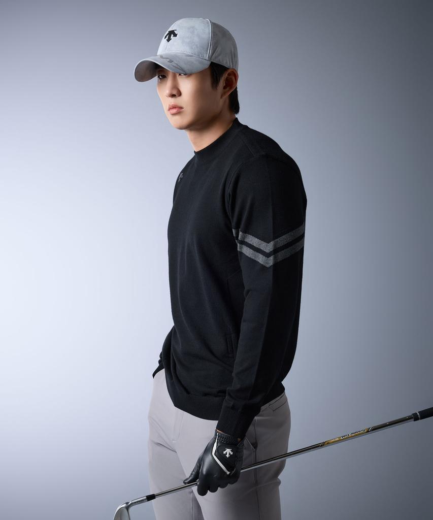 DESCENTE GOLF Acmt Men'S Mock Neck Sweater (Dq32Mfkp9B)