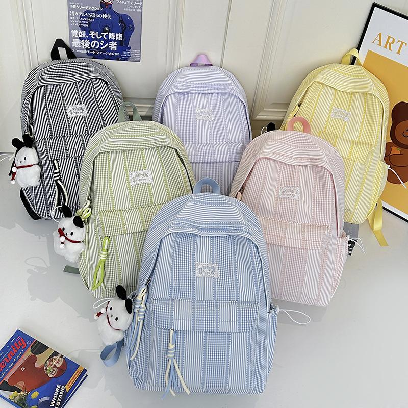 Schoolbag New College Style Female Student School Bag Junior High School College Student Casual Backpack Fashion Versatile Large Capacity Backpack