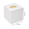 Paper Box Tissue Holder Top Opening Tissue Holder Elegant Square Tissue Box Cover with Oval Opening for Vanity for Bedroom