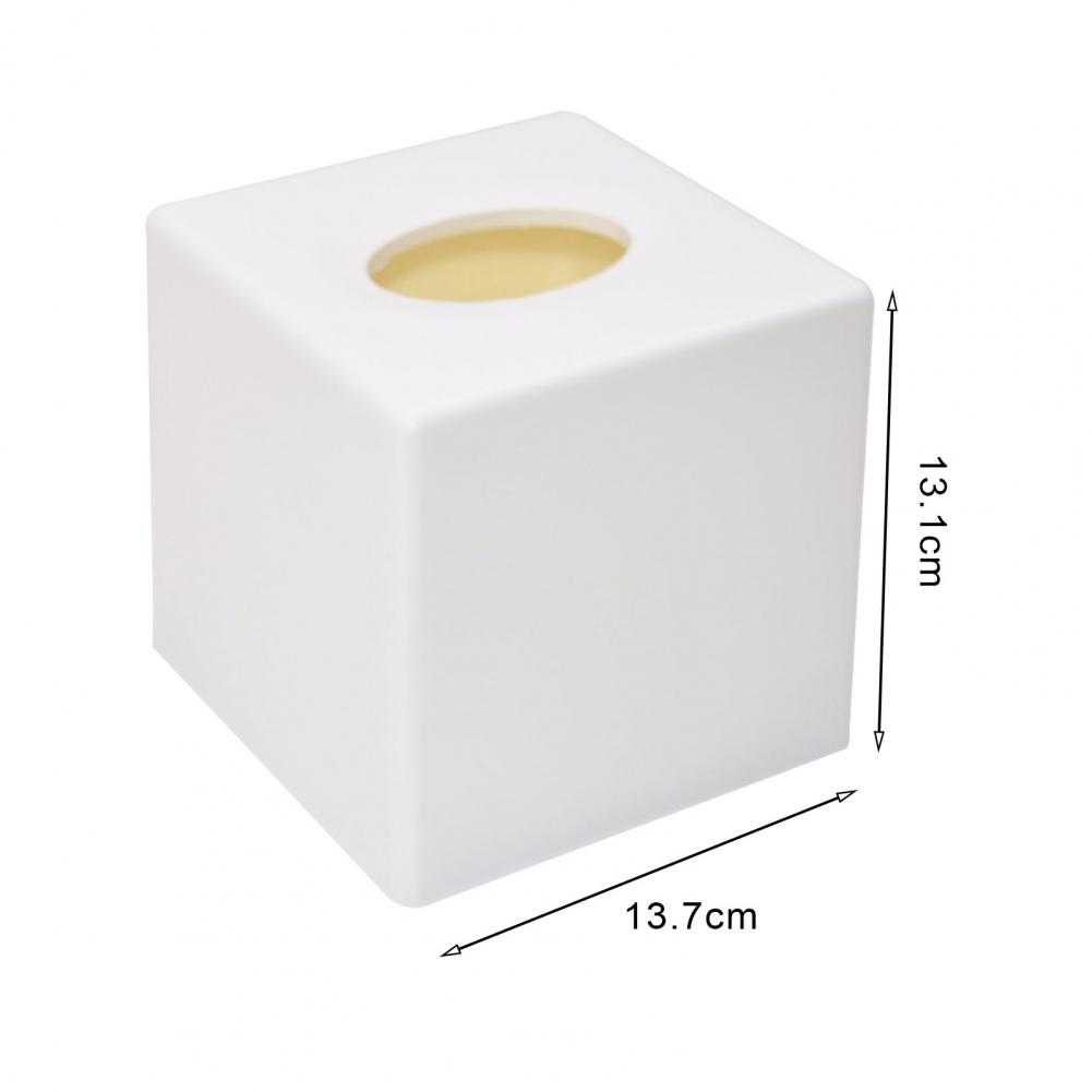 Paper Box Tissue Holder Top Opening Tissue Holder Elegant Square Tissue Box Cover with Oval Opening for Vanity for Bedroom