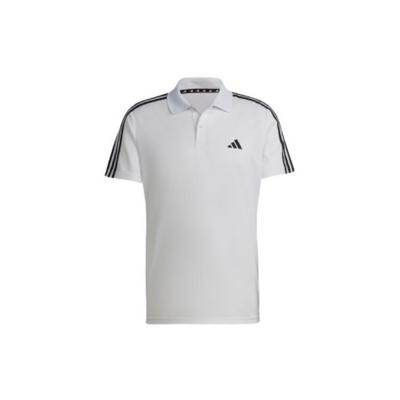 Striped Print Training Polo Shirt Men Tops White IB8109